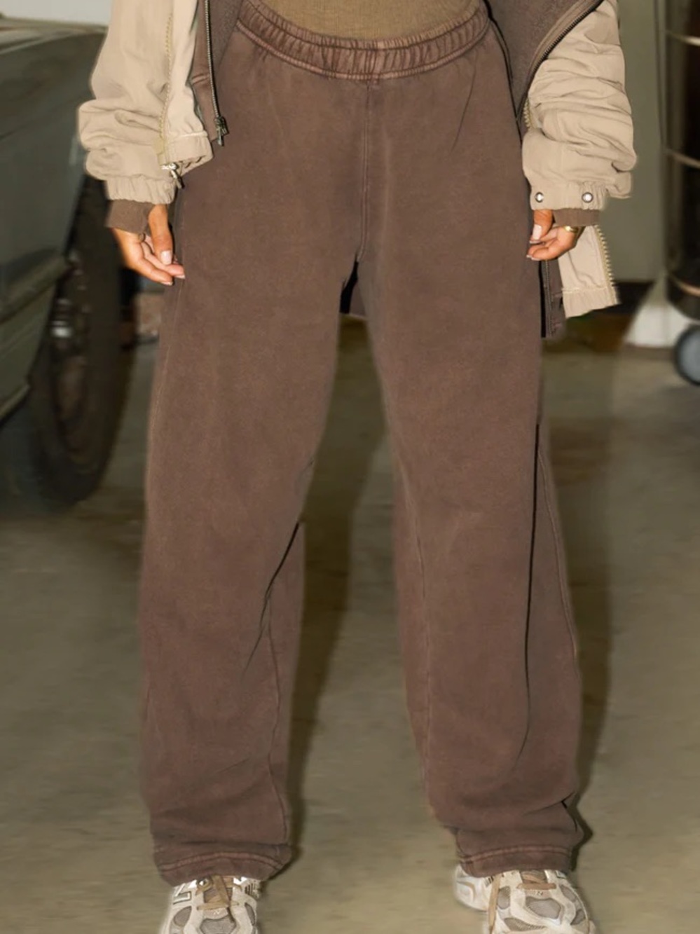 Oversized Straight Leg Jogger Cedar French Terry XS - Picture 2 of 15